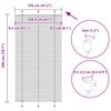 vidaXL Plissee Rosa 105x200 cm Stoffbreite 104,4 cm Polyester
