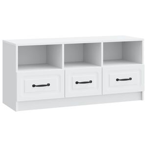 vidaXL TV-Schr&auml;nk mit Schubladen Wei&szlig; 102 x 34,5 x 47 cm Holzwerkstoff