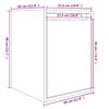 vidaXL Wandschrank 30x30x40 cm Massivholz Kiefer