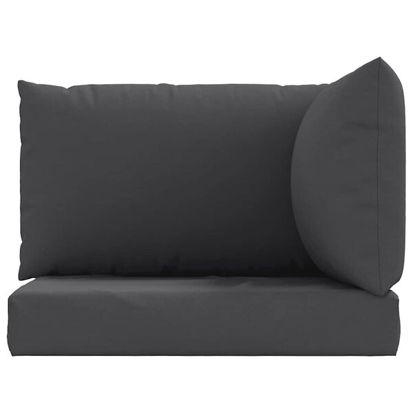 vidaXL Palettenkissen 3-tlg. Anthrazit Oxford-Gewebe