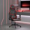 vidaXL Gaming-Stuhl Schwarz und Weinrot Kunstleder