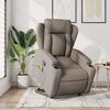 vidaXL Massagesessel mit Aufstehhilfe Taupe Stoff