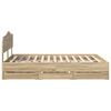 vidaXL Bettrahmen Sonoma-Eiche 140 x 200 cm Ingenieurs Holz