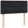 vidaXL Boxspringbett mit Matratze Schwarz 100x210 cm Samt