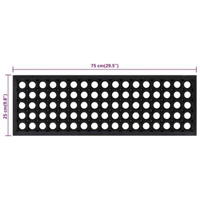 vidaXL Stufenmatten 5 Stk. 25x75 cm Gummi