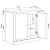 vidaXL Sideboards 3 Stk. Wei&szlig; Holzwerkstoff