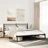 vidaXL Metallbett ohne Matratze Sonoma-Eiche 183x213 cm