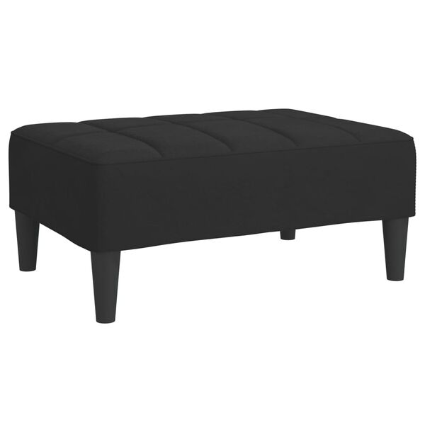 vidaXL Fu&szlig;hocker Schwarz 78x56x32 cm Samt