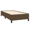 vidaXL Bettgestell ohne Matratze Dunkelbraun 90x200 cm Stoff