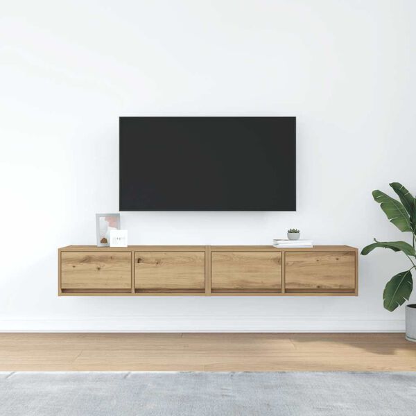 vidaXL TV-Schr&auml;nke 2 Stk. Artisan-Eiche 80x31x25,5 cm Holzwerkstoff