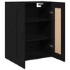 vidaXL Wandmontierter Schrank Schwarz Eichen-Optik 69,5 x 34 x 90 cm