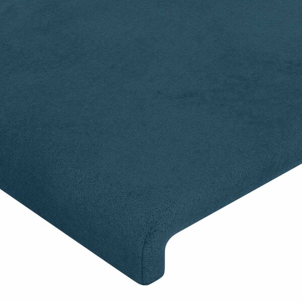 vidaXL Kopfteil Dunkelblau 100x5x78/88 cm Samt