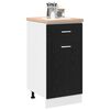 vidaXL H&auml;ngeschrank mit Regal Schwarz Eichen-Optik 40 x 46 x 81.5 cm