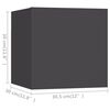 vidaXL 6-tlg. TV-Schrank-Set Grau Holzwerkstoff