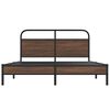 vidaXL Bettgestell ohne Matratze 160x200 cm Braun Eichen-Optik