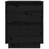 vidaXL Nachttische 2 Stk. Schwarz 40x35x50 cm Massivholz Kiefer