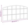 vidaXL Wandspiegel Schwarz 80x40 cm Gew&ouml;lbt Eisen