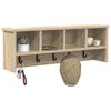 vidaXL Wandmontierter Kleiderst&auml;nder Sonoma-Eiche 75 x 16 x 26 cm