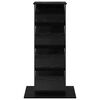 vidaXL Magazinregal mit Regal Schwarz Eichen-Optik 68 x 40 x 123.5 cm