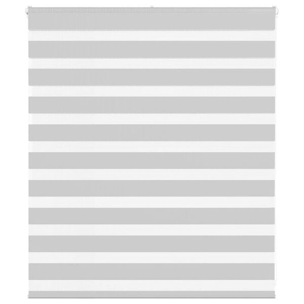 vidaXL Doppelrollo Hellgrau 120x100 cm Stoffbreite 115,9 cm Polyester