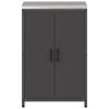 vidaXL K&uuml;chenaufbewahrung mit Regal Schwarz 60 x 50 x 92 cm Stahl