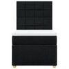 vidaXL Boxspringbett mit Matratze Schwarz 100x200 cm Stoff