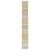 vidaXL B&uuml;cherregal Raumteiler Sonoma-Eiche 80x24x186 cm Holzwerkstoff