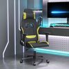 vidaXL Gaming-Stuhl Schwarz und Hellgr&uuml;n Stoff