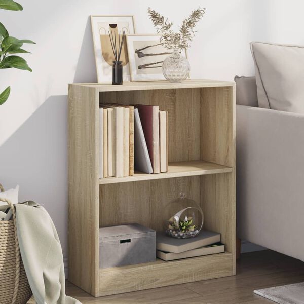 vidaXL B&uuml;cherregal Sonoma-Eiche 60x24x76 cm Holzwerkstoff