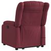 vidaXL Massagesessel mit Aufstehhilfe Weinrot Stoff