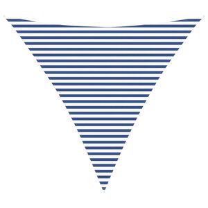 vidaXL Sonnensegel Blau und Wei&szlig; 4,5 x 4,5 x 4,5 m
