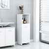 vidaXL Badezimmerschrank Hochglanz-Wei&szlig; 30x30x95 cm Holzwerkstoff