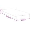vidaXL Matratze Wei&szlig; und Grau 80 x 200 cm Jacquard-Stoff