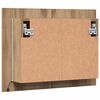 vidaXL LED-Spiegelschrank Artisan-Eiche 60x12x45 cm Holzwerkstoff
