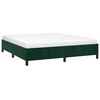 vidaXL Bettgestell ohne Matratze Dunkelgr&uuml;n 180x200 cm Samt