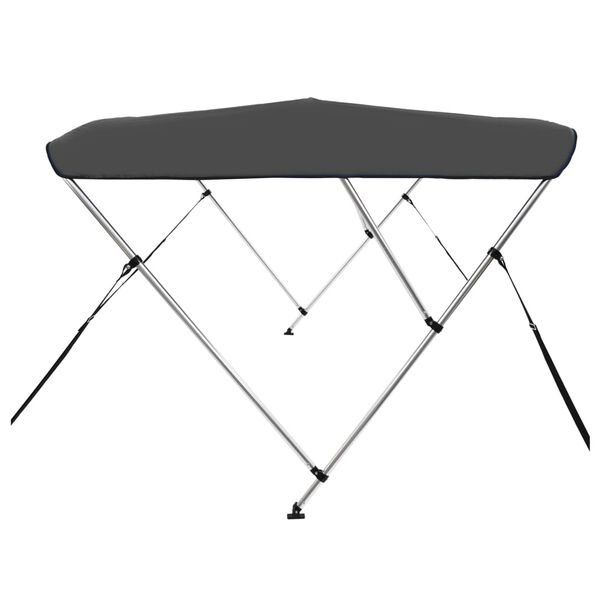 vidaXL 3-Bow Bimini Top Anthrazit 183x140x137 cm