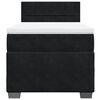 vidaXL Boxspringbett mit Matratze Schwarz 100x200 cm Samt