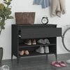 vidaXL Schuhregal Schwarz 70x36x60 cm Holzwerkstoff