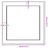 vidaXL Wandregal 40x40x(2-6) cm Massivholz Eiche Unbehandelt