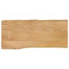 vidaXL Tischplatte mit Baumkante 100x40x2,5 cm Massivholz Mango