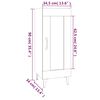 vidaXL Sideboard Hochglanz-Wei&szlig; 34,5x34x90 cm Holzwerkstoff