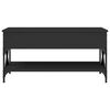 vidaXL Couchtisch Schwarz 100x50x50 cm Holzwerkstoff und Metall