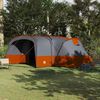 vidaXL Familienzelt mit Dach Grau und Orange 760 x 645 x 230 cm