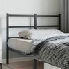vidaXL Kopfteil Metall Schwarz 120 cm