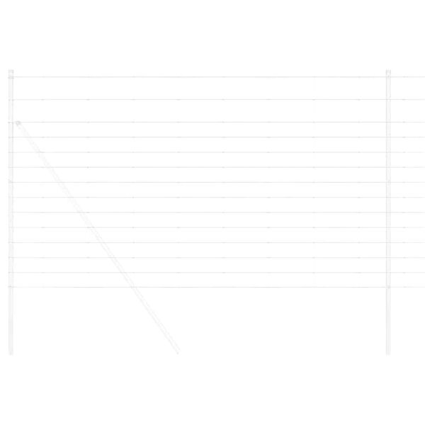 vidaXL Feldzaun Silber 50 x 1,4 m Verzinkter Stahl