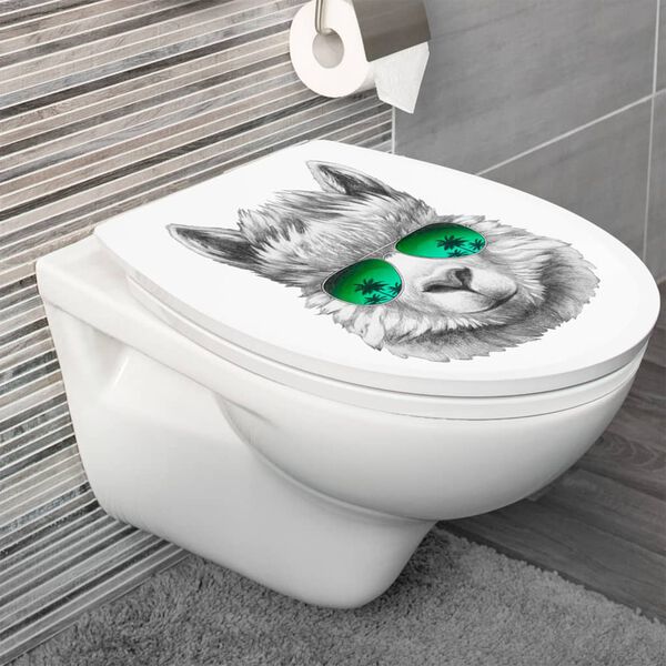 CORNAT Toilettenbrille mit Absenkautomatik 3D LAMA Thermoplast