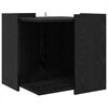 vidaXL Katzenstreu Box Umz&auml;unung Schwarz Eichen-Optik 53 x 53 x 51 cm