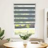 vidaXL Doppelrollo Dunkelgrau 90x150 cm Stoffbreite 85,9 cm Polyester