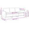 vidaXL 3-Sitzer-Sofa Braun 180 cm Kunstleder
