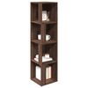 vidaXL Eckregal Braun Eichen-Optik 33x33x132 cm Holzwerkstoff